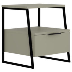 FWStyle Pal Single Door Ash Green Bedside Table - Wilko - thumbnail 3