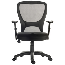 Teknik Office Mistral 2 Mesh Desk Chair Black - Size: 99 x 52.5 x 48.5cm - Wilko - thumbnail 3