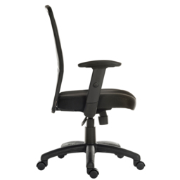 Teknik Office Mistral 2 Mesh Desk Chair Black - Size: 99 x 52.5 x 48.5cm - Wilko - thumbnail 4