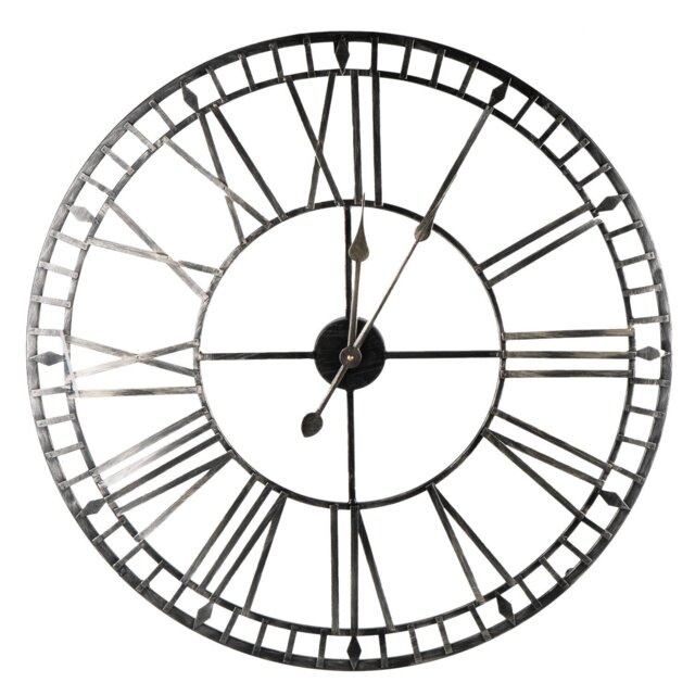 Opulent Roman Numeral Round Wall Clock 70cm - Wilko - image 1