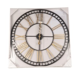 Opulent Roman Numeral Round Wall Clock 70cm - Wilko - thumbnail 4