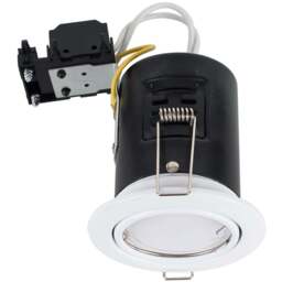 ValueLights White Warm White LED Tiltable Ceiling Downlight 10 Pack - Size: 11 x 10.5 x 10.5cm - Wilko
