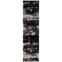 Desire Rug Modern Dark Grey Two Tone Shimmer Soft Shaggy Area Rug 60 x 220cm - D.Grey - Desire Rugs - Wilko - thumbnail 1