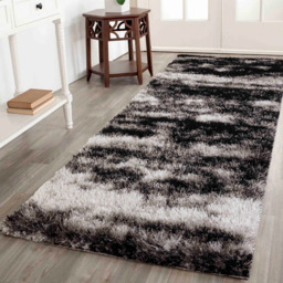 Desire Rug Modern Dark Grey Two Tone Shimmer Soft Shaggy Area Rug 60 x 220cm - D.Grey - Desire Rugs - Wilko - thumbnail 3