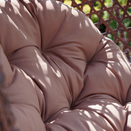 Artemis Home Sunbury Single Brown Rattan Effect Hanging Egg Pod Chair - Size: 1 Seater - Wilko - thumbnail 4