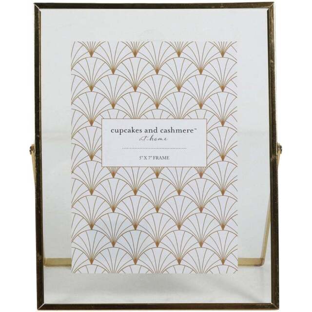 Lyla Gold Easel Photo Frame 5 x 7 inch - Size: 7 x 5 Inch - The Port. Co Gallery - Wilko