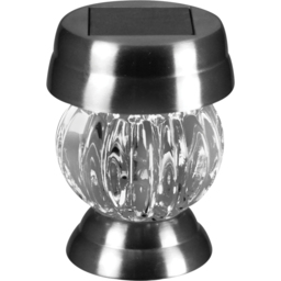 Luxform Tuscany LED Solar Garden Spike Light - Size: 7.4 x 7.4 x 35cm - Silver - Wilko - thumbnail 3