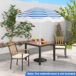 Costway Blue Fringe Outdoor Umbrella with Carrying Bag 1.8m - Size: 2m - Wilko - thumbnail 4