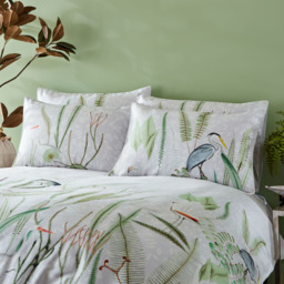 Paoletti Aaliyah Super King Size Botanical Duvet Cover Set - Green - Wilko - thumbnail 6