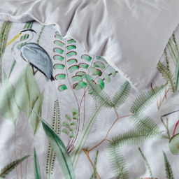 Paoletti Aaliyah Super King Size Botanical Duvet Cover Set - Green - Wilko - thumbnail 4