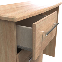 Crowndale Sherwood 3 Drawer Bardolino Oak Vanity Unit - Size: 41.5 x 95 x 79.5cm - Brown - Wilko - thumbnail 7