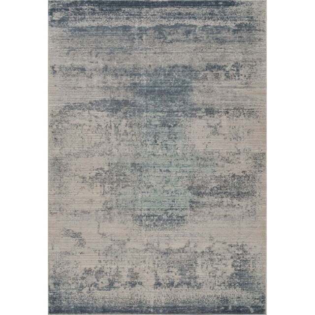 Desire Rugs Maia Navy Mist Abstract Non Slip Rug 120 x 180cm - Blue - Wilko - image 1
