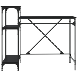 vidaXL Modern Large Desk Brown - Size: 90 x 105 x 50cm - Black - Wilko - thumbnail 4