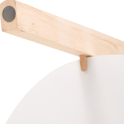 Living and Home 2-Tier White Round Wooden Coffee Side Table - Size: 60 x 48 x 48cm - Wilko - thumbnail 7