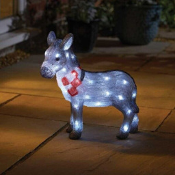 Marco Paul Cool White LED Inlit Nativity Donkey - Size: 34 x 32 x 14cm - Wilko - thumbnail 4
