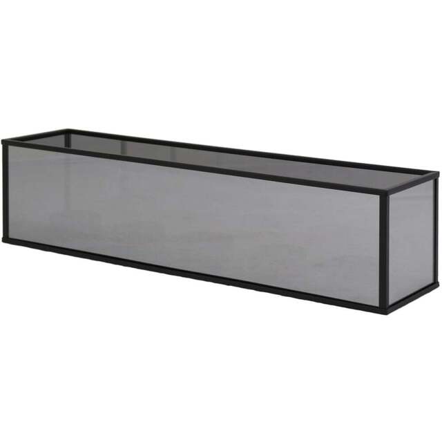 Noir Black Metal Tealight Holder - Size: 34 x 8 x 8.3 - Wilko - image 1