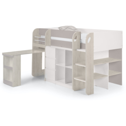 Julian Bowen Saturn Single Taupe Mid Sleeper with Storage - Brown - Wilko - thumbnail 4