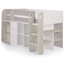 Julian Bowen Saturn Single Taupe Mid Sleeper with Storage - Brown - Wilko - thumbnail 3