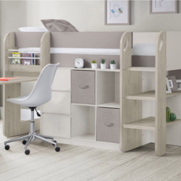 Julian Bowen Saturn Single Taupe Mid Sleeper with Storage - Brown - Wilko - thumbnail 7