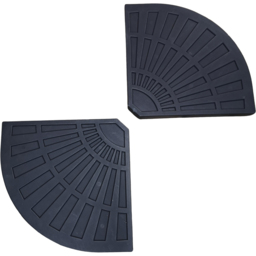 Samuel Alexander Black 2 Piece Hanging Banana Cantilever Parasol Base 14kg - Wilko