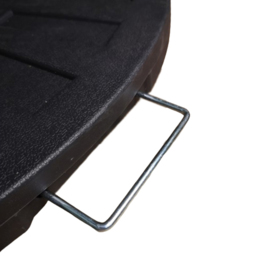 Samuel Alexander Black 2 Piece Hanging Banana Cantilever Parasol Base 14kg - Wilko - thumbnail 5