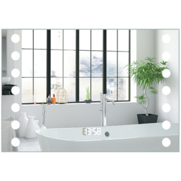 Living and Home LED Fog Free Bathroom Mirror 60 x80cm - Size: 80 x 60cm - Wilko - thumbnail 4