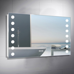 Living and Home LED Fog Free Bathroom Mirror 60 x80cm - Size: 80 x 60cm - Wilko - thumbnail 7