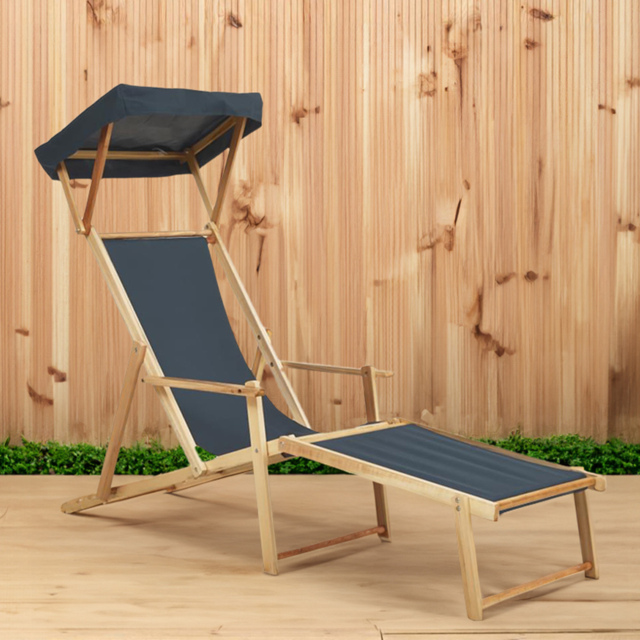 Interiors by Premier Beauport Khaki Sun Lounger - Size: 1 Seater - Brown - Wilko - image 1