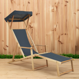 Interiors by Premier Beauport Khaki Sun Lounger - Size: 1 Seater - Brown - Wilko - thumbnail 1