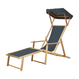Interiors by Premier Beauport Khaki Sun Lounger - Size: 1 Seater - Brown - Wilko - thumbnail 4