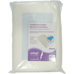 Aidapt Cooling Gel Comfort Memory Foam Pillow - Size: 400 x 600 x 140cm - White - Wilko - thumbnail 5