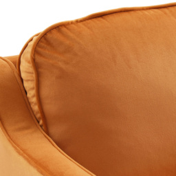 Living and Home Orange Linen Sofa Chair - Size: 81 x 70 x 72cm - Wilko - thumbnail 5
