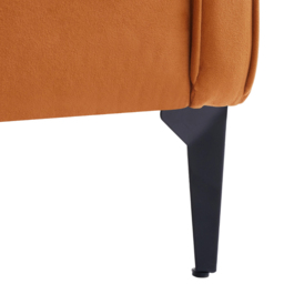 Living and Home Orange Linen Sofa Chair - Size: 81 x 70 x 72cm - Wilko - thumbnail 4