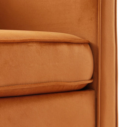 Living and Home Orange Linen Sofa Chair - Size: 81 x 70 x 72cm - Wilko - thumbnail 7