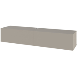 Decortie Francy 2 Door Sandstone Modern Wall Mounted TV Unit - Size: 25 x 135 x 31.7cm - Cream - Wilko - thumbnail 3