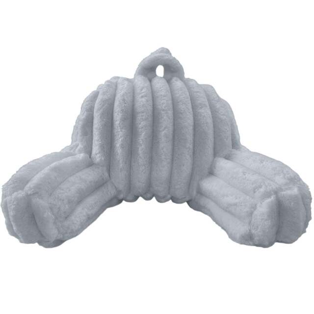 Velosso Silver Jumbo Cord Back Pillow 65 x 55cm - Size: 65 x 55 x 1cm - Wilko - image 1