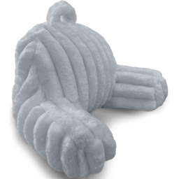 Velosso Silver Jumbo Cord Back Pillow 65 x 55cm - Size: 65 x 55 x 1cm - Wilko - thumbnail 4