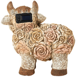 Solar Floral Cow Light - Brown - Wilko - thumbnail 5