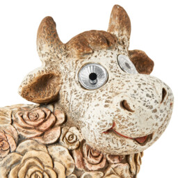 Solar Floral Cow Light - Brown - Wilko - thumbnail 3