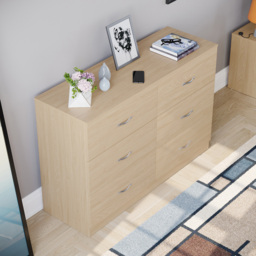 Vida Designs Riano 6 Drawer Pine Chest of Drawers - Brown - Wilko - thumbnail 7