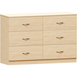 Vida Designs Riano 6 Drawer Pine Chest of Drawers - Brown - Wilko - thumbnail 3