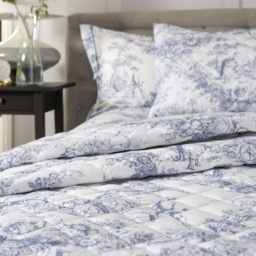 The Lyndon Company 2021 Toile Double Blue Bedspread - Wilko - thumbnail 3