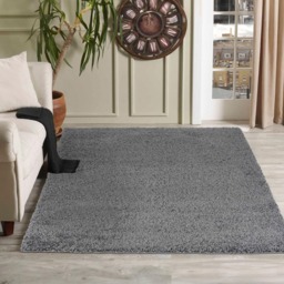 Desire Rugs Oxford Dark Grey Plain Shaggy Rug 80 x 150cm - Wilko - thumbnail 3