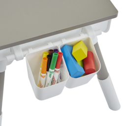 Liberty House Toys White and Grey Adjustable Table and Chair Set - Size: 63 x 45 x 21cm - Wilko - thumbnail 6