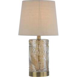 Gold Leaf Table Lamp - Wilko