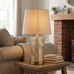 Gold Leaf Table Lamp - Wilko - thumbnail 5