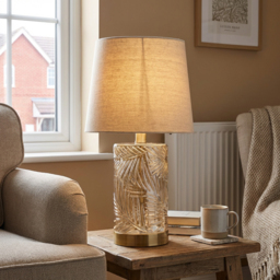 Gold Leaf Table Lamp - Wilko - thumbnail 4