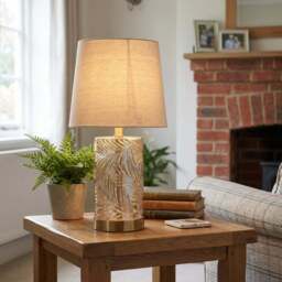 Gold Leaf Table Lamp - Wilko - thumbnail 7
