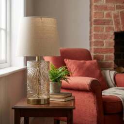 Gold Leaf Table Lamp - Wilko - thumbnail 6
