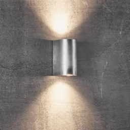Nordlux Canto Maxi 2 Galvanised Wall Light - Size: 16 x 8.7 x 16cm - Silver - Wilko - thumbnail 3